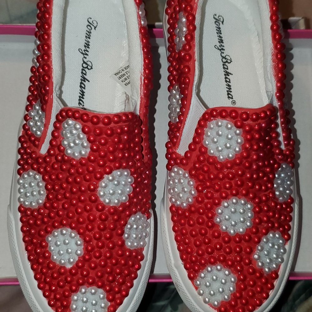 Minnie Mouse Inspired gem shoes